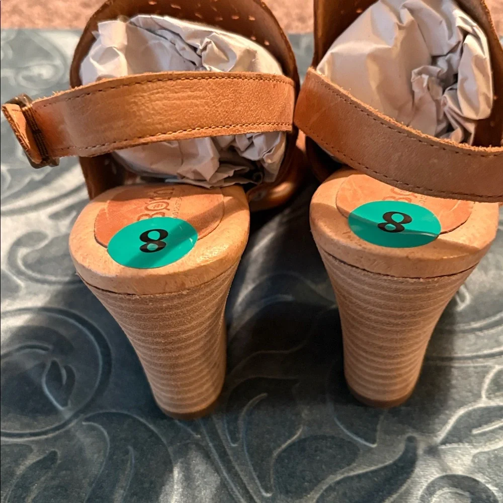 NWT Born Women's Tan Sandals - Genuine Leather Upper Sz 8 - Picture 8 of 14